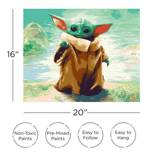 Star Wars: The Mandalorian Grogu Art by Numbers Painting Kit