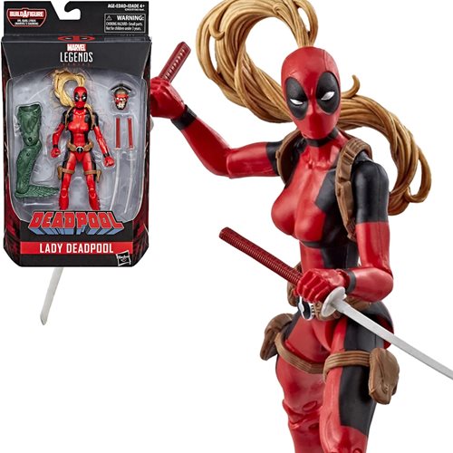 Deadpool Marvel Legends 6-Inch Lady Deadpool Action Figure, Not Mint