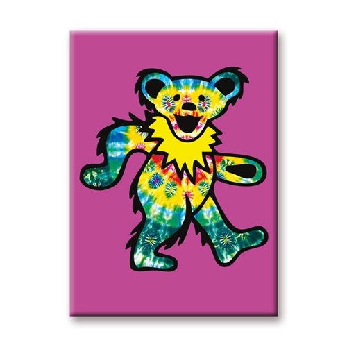 Grateful Dead Rainbow Bear Flat Magnet