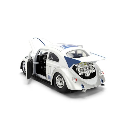 Hollywood Rides Star Wars 1959 Volkswagen Drag Beetle 1:24 Scale Die-Cast Metal Vehicle with R2-D2 F
