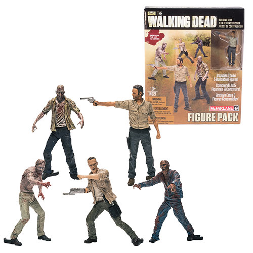 The Walking Dead Mini-Figure Building Set 5-Pack