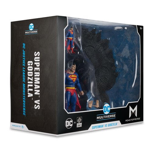 DC Multiverse Superman vs. Godzilla Megafig Justice League vs. Godzilla vs. Kong Action Figure 2-Pac