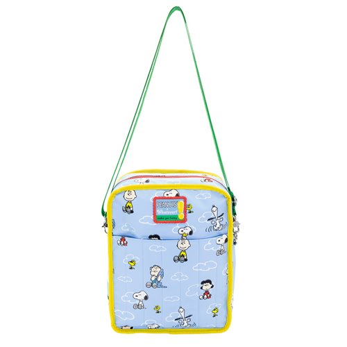 Peanuts Color Block Denim and Canvas Reversible / Convertible Crossbody Bag