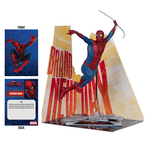 Marvel Studios Wave 1 Spider-Man: Brand New Day Posed Figure with Scene Case of 6