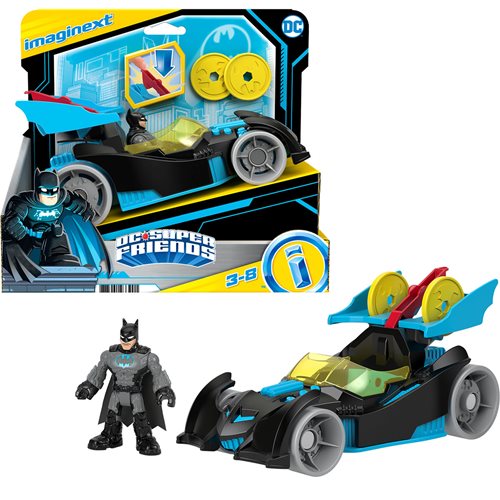 DC Super Friends Imaginext Bat-Tech Racing Batmobile Playset