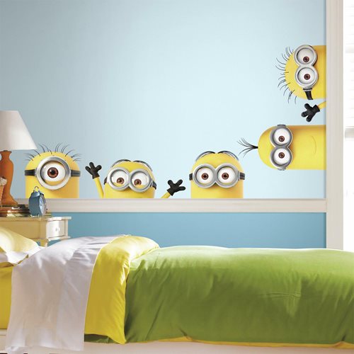 Despicable Me 3 Peeking Minions Peel and Stick Giant Wall Decals