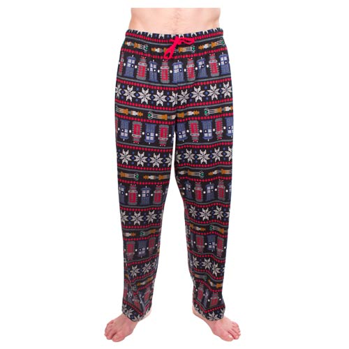 Doctor Who Ugly Christmas Print Pajama Pants
