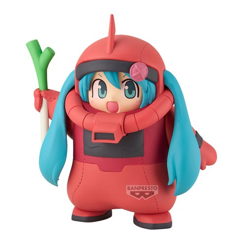 Gundam 45th Anniversary x Hatsune Miku Char's Zaku Costume Hatsune Miku Version Statue