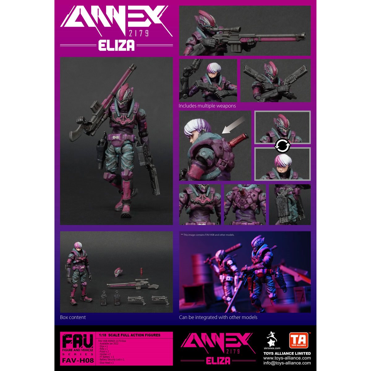 Annex 2179 Eliza 1:18 Scale Action Figure