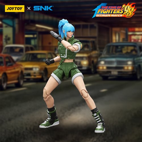 Joy Toy King of Fighters '98 Ultimate Match Ikari Warriors Team Leona Heidern 1:18 Scale Action Figu