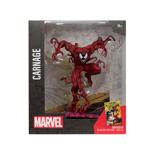 Marvel Wave 4 Carnage The Amazing Spider-Man #362 1:10 Scale Posed Figure with Scene