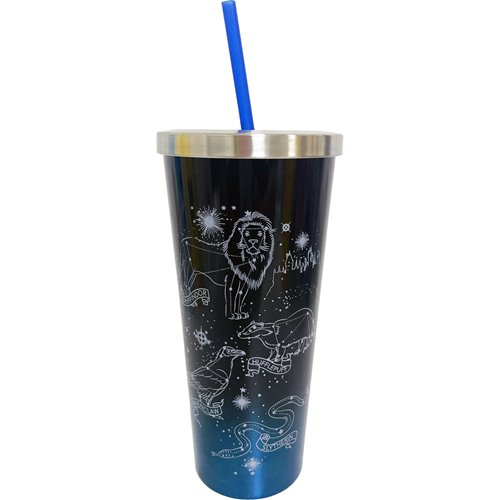 Harry Potter Constellations 24 oz. Stainless Steel Travel Cup with Straw