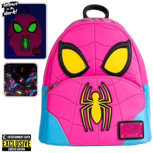 Marvel Spider-Man Cosplay Glow-in-the-Dark Mini-Backpack - Entertainment Earth Exclusive