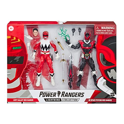 Power Rangers Lightning Collection In Space Psycho Red Ranger and Lost Galaxy Red Ranger 6-Inch Acti