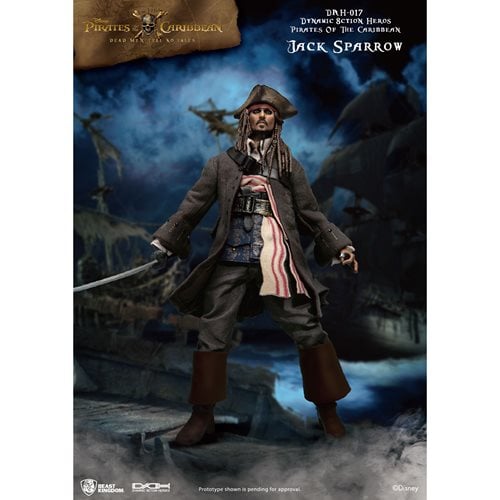 Pirates of the Caribbean Jack Sparrow DAH-017 Dynamic 8-Ction Heroes Action Figure