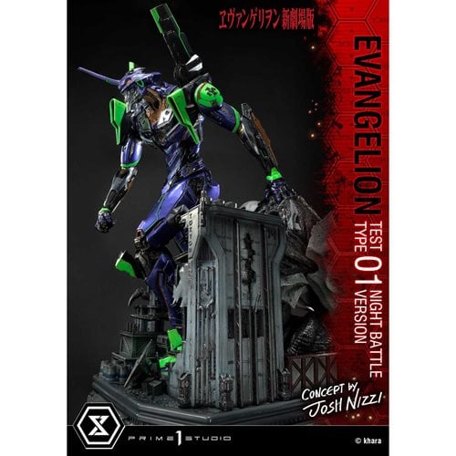 Neon Genesis Evangelion Test Type-01 Night Battle Version Ultimate Diorama Masterline Statue