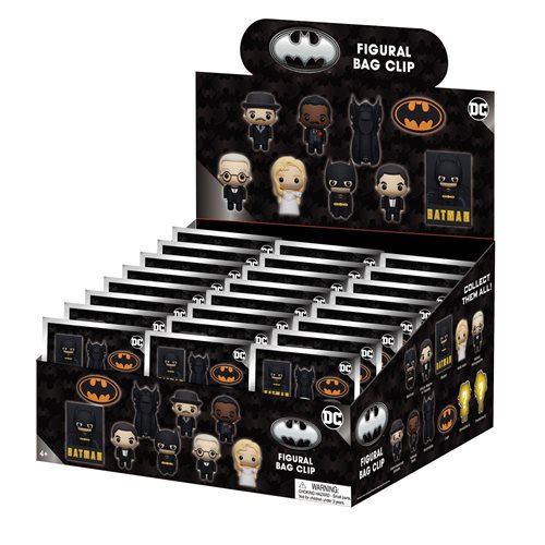 Batman 85th Anniversary 3D Foam Bag Clip Random 6-Pack