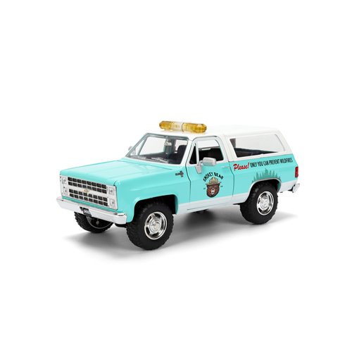 Hollywood Rides Smokey Bear 1980 Chevrolet Blazer 1:24 Scale Die-Cast Metal Vehicle with Smokey Bear