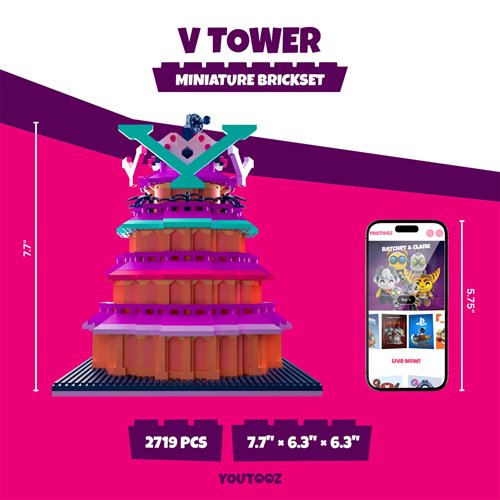 Hazbin Hotel V Tower Miniature Brickset