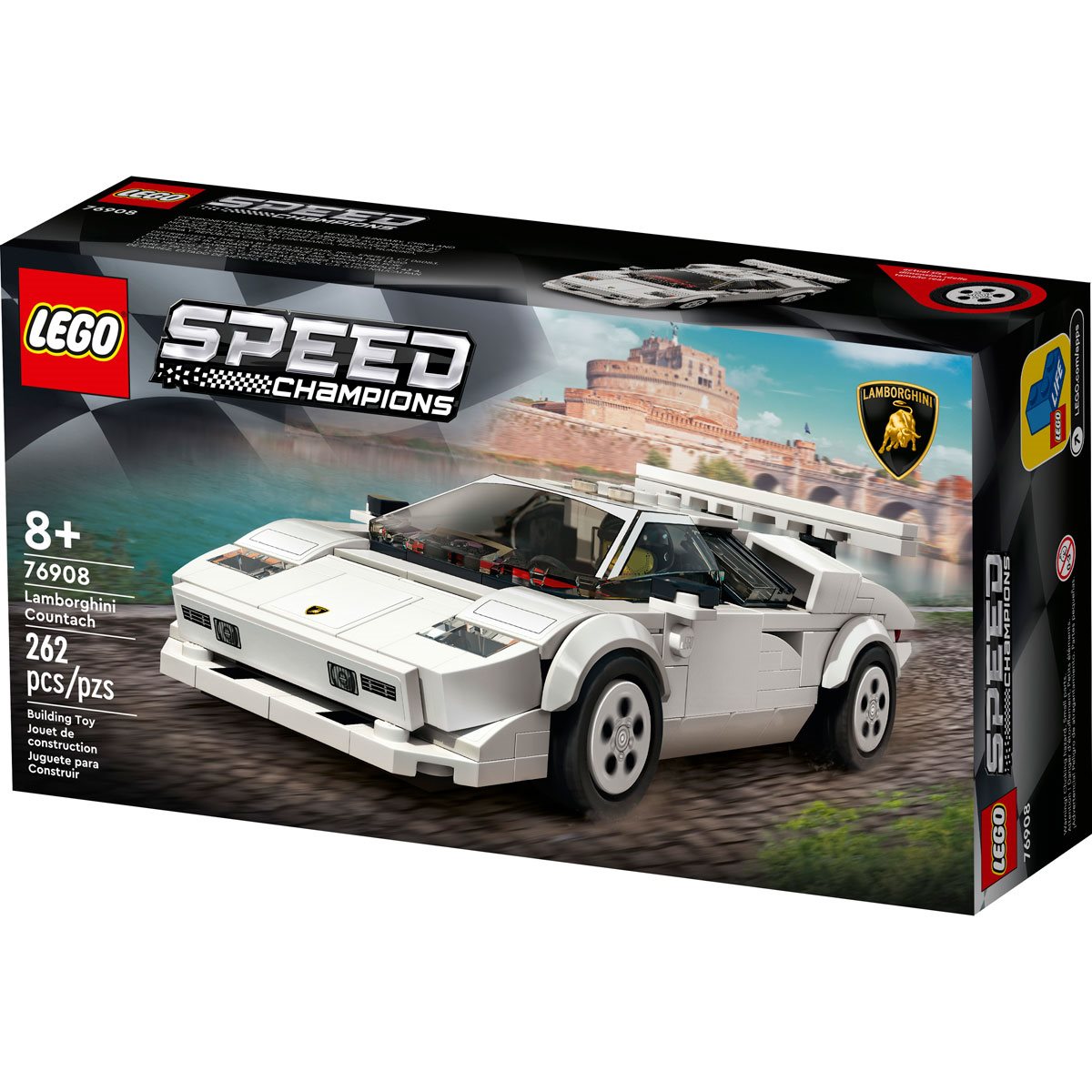 LEGO 76908 Speed Champions Lamborghini Countach, Jouet modele de