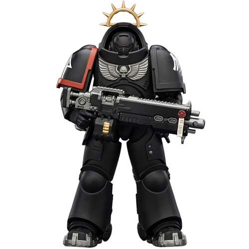 Joy Toy Warhammer 40K Space Marines Game Edition Raven Guard Intercessor Bolt Rifle & Pistol 1:18 Scale Action Figure