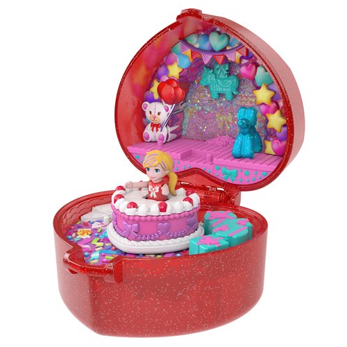 Polly Pocket Mattel 80th Ring Box Playset