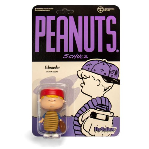 Peanuts  Baseball Schroeder 3 3/4-Inch ReAction Figure