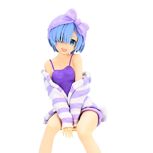 Re:Zero Starting Life in Another World Rem Room Wear Purple Color Version Noodle Stopper Statue