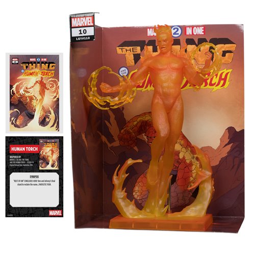 Marvel Collection Wave 7 Human Torch Marvel 2-In-One: Thing & Human Torch #10 1:6 Scale Posed Figure