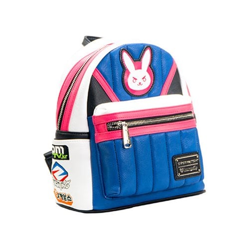 Loungefly Overwatch D.Va DVA Pink Mini Backpack With Cardholder