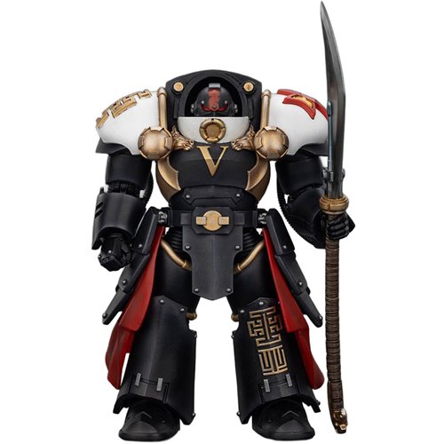 Joy Toy Warhammer The Horus Heresy White Scars Ebon Keshig Terminator 1 with Power Glaive 1:18 Scale Action Figure