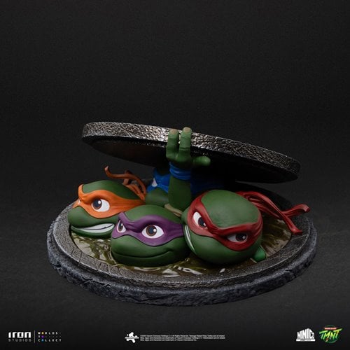 Teenage Mutant Ninja Turtles (1990) Movie Poster Sewer MiniCo Vinyl Figure - Entertainment Earth Exc