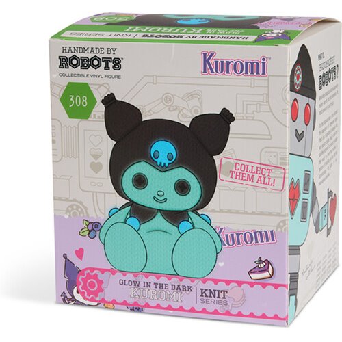 Hello Kitty and Friends Kuromi #308 Glow-in-the-Dark Handmade By Robots Vinyl Figure