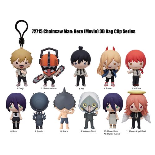 Chainsaw Man - The Movie: Reze Arc 3D Foam Bag Clip Display Case of 24