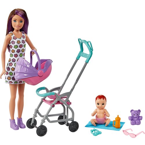Barbie Skipper Babysitters Inc. Rocking Stroller Playset