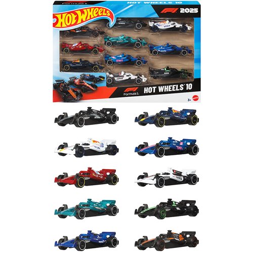 Hot Wheels Formula 1 Vehicle 10-Pack