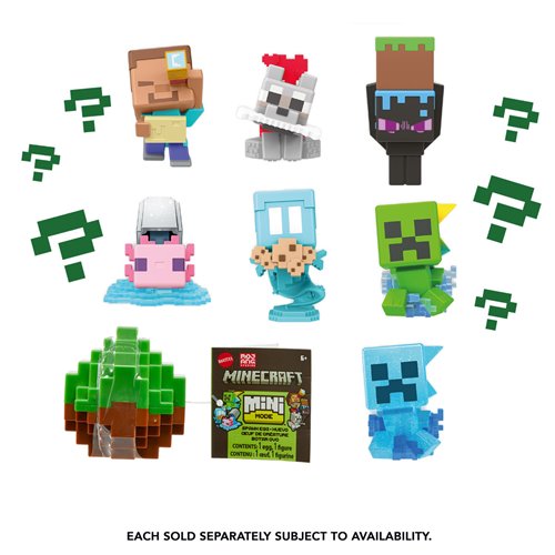 Minecraft Mini Mode Spawn Egg Mini-Figure Random 3-Pack