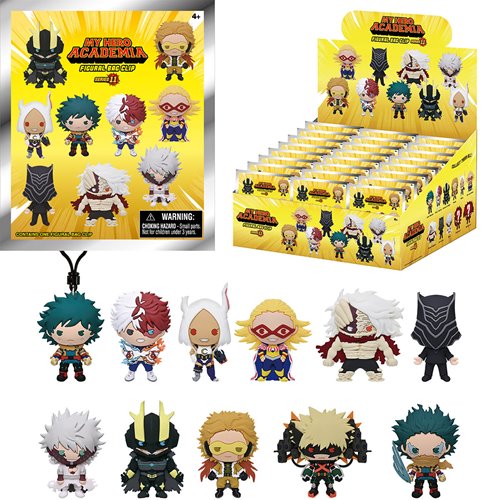 My Hero Academia Series 11 3D Foam Bag Clip Display Case of 24