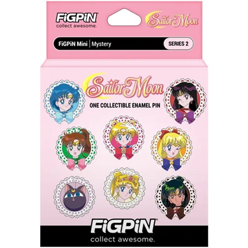 Sailor Moon Mystery Minis Series 2 Enamel Pin Display of 10