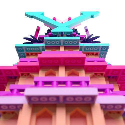 Hazbin Hotel V Tower Miniature Brickset