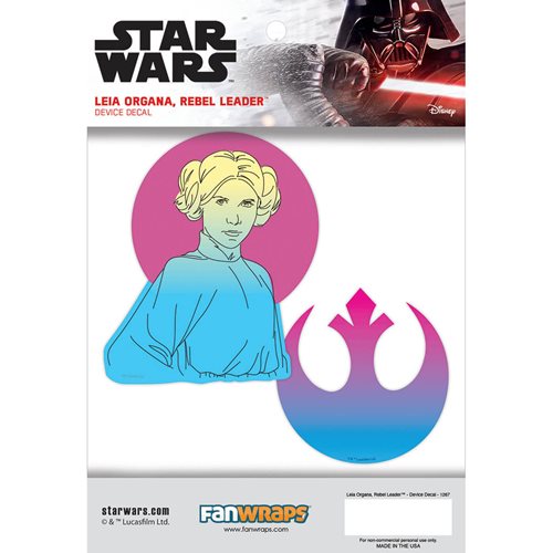 Star Wars Leia Organa Rebel Leader Device Decal Pack