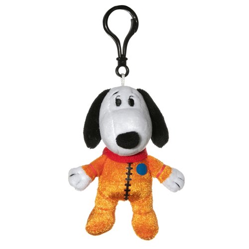 Snoopy in Space Snoopy Orange Astronaut Suit 4-Inch Clipsters Plush