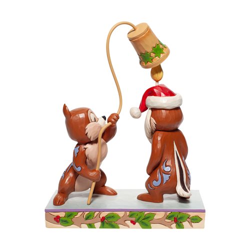 Disney Traditions Chip and Dale Christmas Statue by Jim Shore