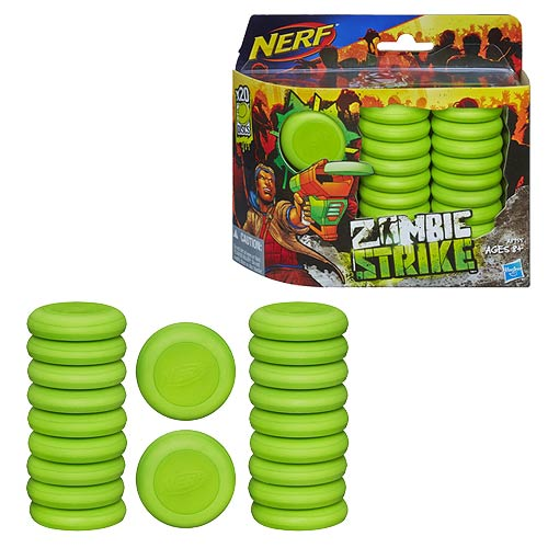 Nerf Zombie Strike Refill Pack Includes 20 Discs NEW 
