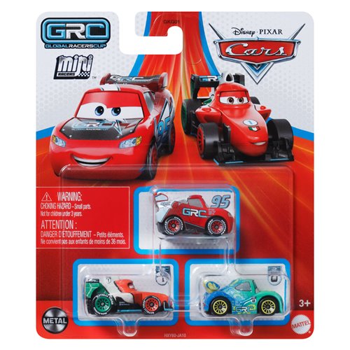 Disney Pixar Cars Mini Racers 3-Pack 2024 Mix 3 Case of 6