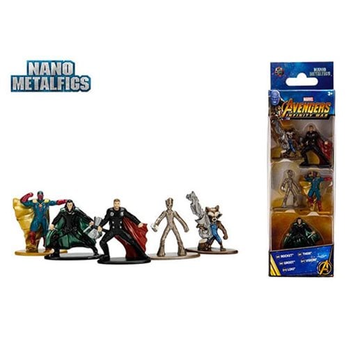 Jada Nano Metalfigs Thor Hulk Buster Loki Diecast Metal NIB Avengers 10-Pack 