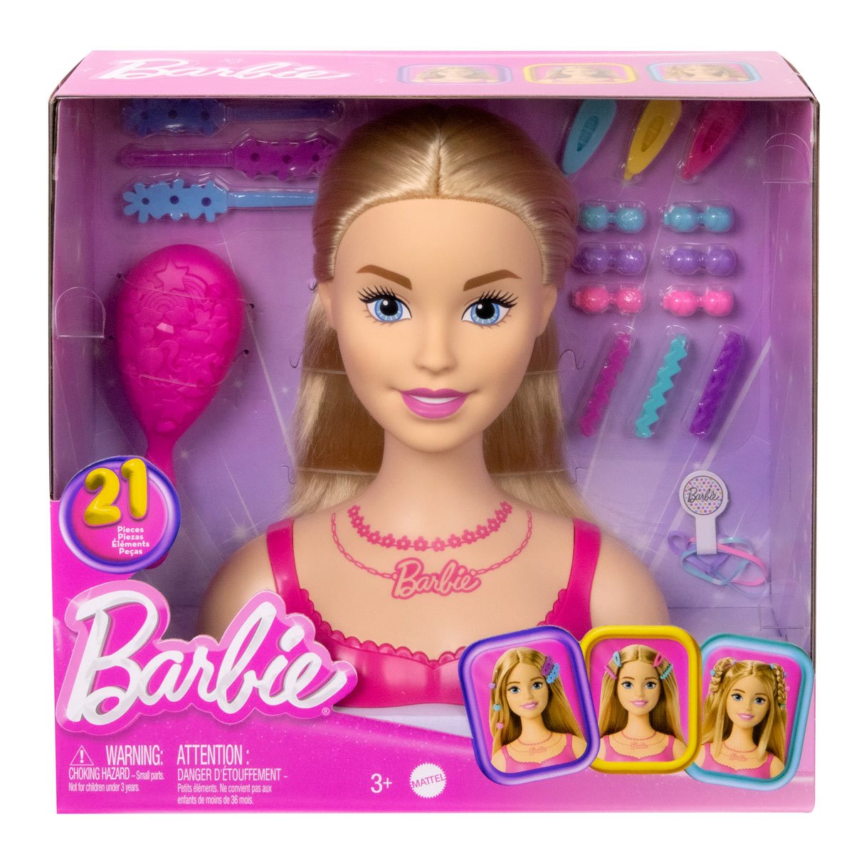 Barbie Styling Head with Blonde Hair