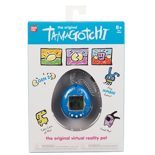 Tamagotchi Classic Blue with Silver Electronic Game