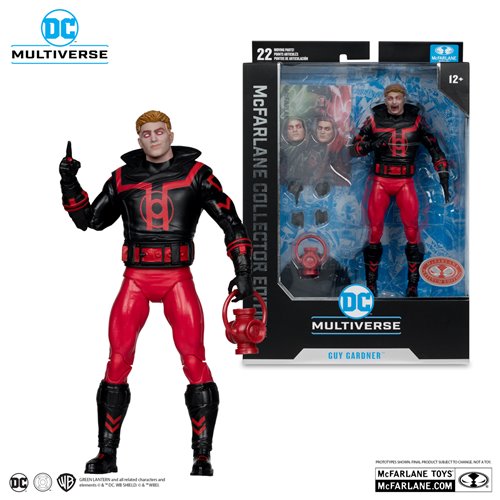 DC McFarlane Collector Edition Wave 11 #37 Guy Gardner Red Lantern Red Platinum Edition 7-Inch Scale