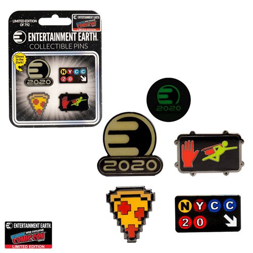 Entertainment Earth Enamel Pin Set of 4 - NYCC Convention Exclusive